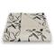 Black Leaf Stripes 50" x 60" Coral Fleece Blanket